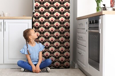 Cache frigo magnetique Motif floral