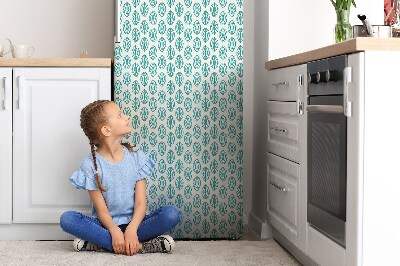 Cache frigo magnetique Feuilles vertes