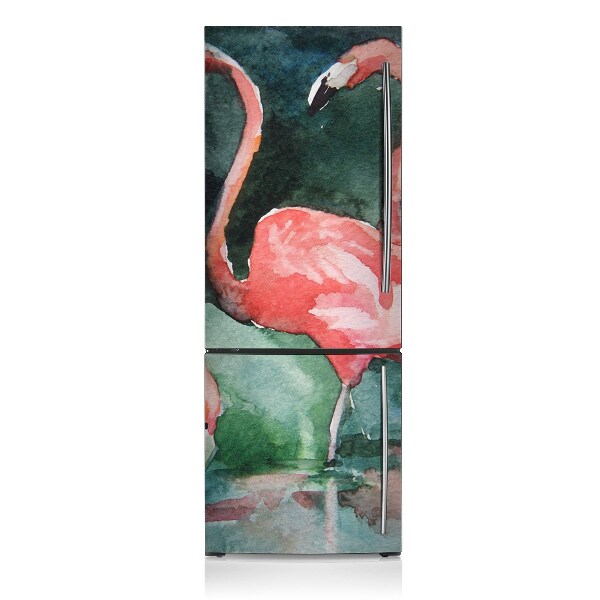 Cache frigo magnetique Flamant