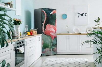 Cache frigo magnetique Flamant