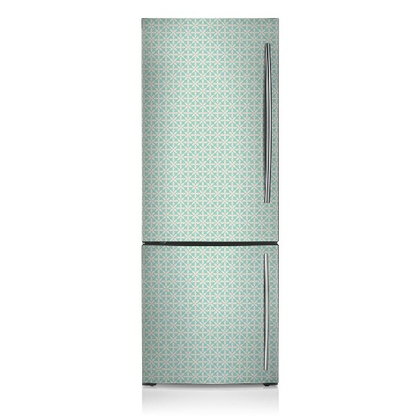 Cache frigo magnetique Blanc et bleu