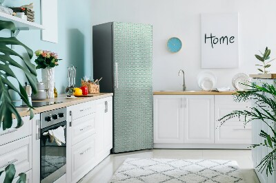 Cache frigo magnetique Blanc et bleu