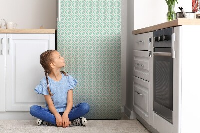 Cache frigo magnetique Blanc et bleu