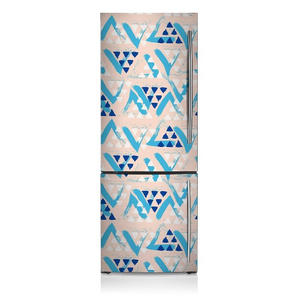 Cache frigo magnetique Modèle de triangles