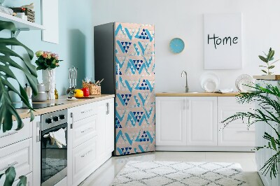 Cache frigo magnetique Modèle de triangles