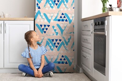 Cache frigo magnetique Modèle de triangles
