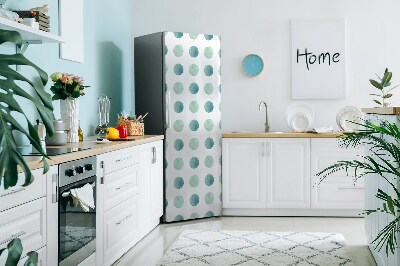Decoration frigo magnetique Points d'aquarelle
