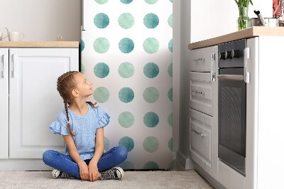 Decoration frigo magnetique Points d'aquarelle