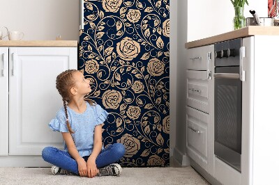 Cache frigo magnetique Roses vintage