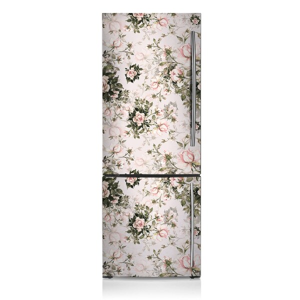 Sticker frigo magnetique Fleurs colorées