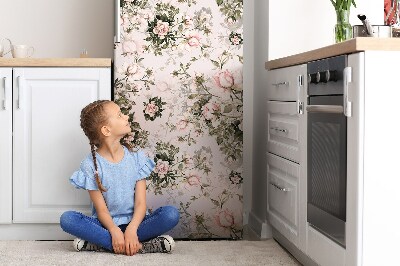 Sticker frigo magnetique Fleurs colorées