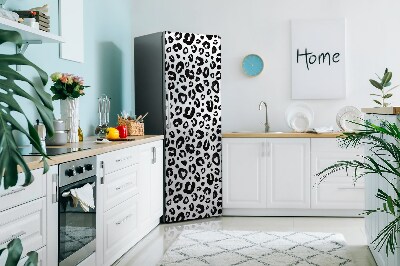 Magnet frigo grand format Patches de vache noir et blanc