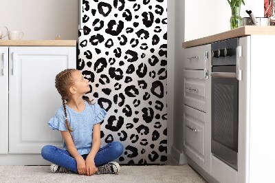 Magnet frigo grand format Patches de vache noir et blanc