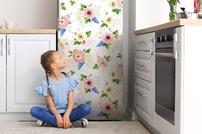 Cache frigo magnetique Fleurs dessinées