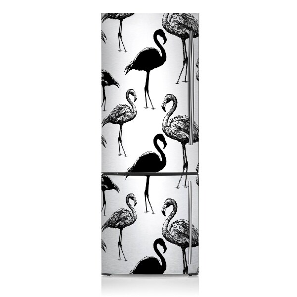 Deco frigo magnetique Flamingos rétro