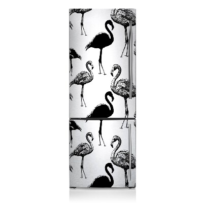 Deco frigo magnetique Flamingos rétro