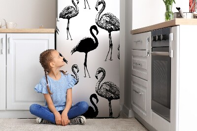 Deco frigo magnetique Flamingos rétro