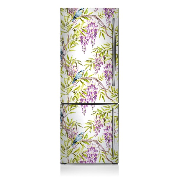 Cache frigo magnetique Oiseaux sur les branches