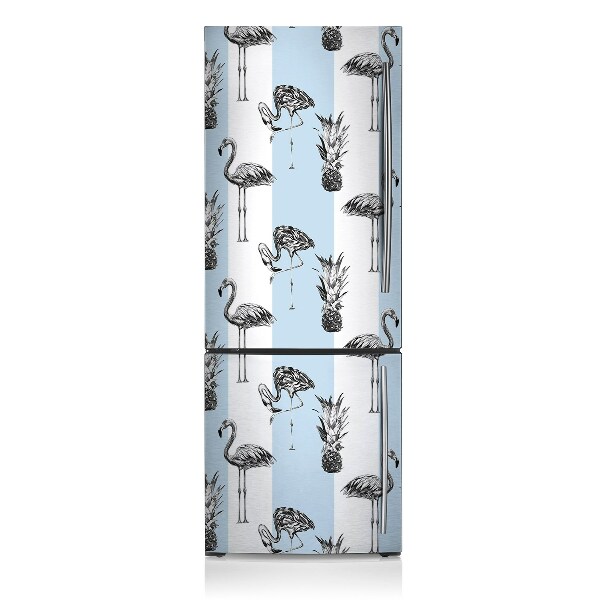 Deco frigo magnetique Flaming et ananas