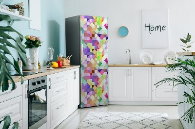 Cache frigo magnetique Mosaïque colorée
