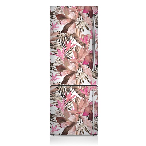 Cache frigo magnetique Fleur tropicale