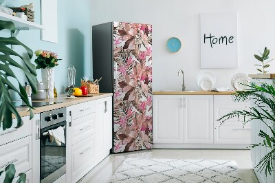 Cache frigo magnetique Fleur tropicale