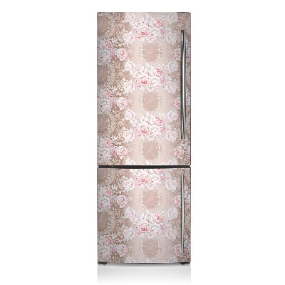 Cache frigo magnetique Roses blanches