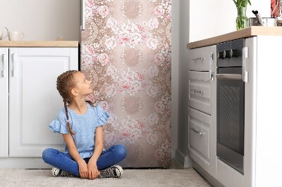 Cache frigo magnetique Roses blanches