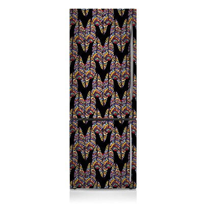 Sticker frigo magnetique Art tribal