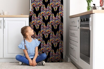 Sticker frigo magnetique Art tribal