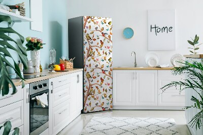 Sticker frigo magnetique Oiseaux sur la branche
