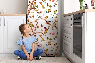 Sticker frigo magnetique Oiseaux sur la branche
