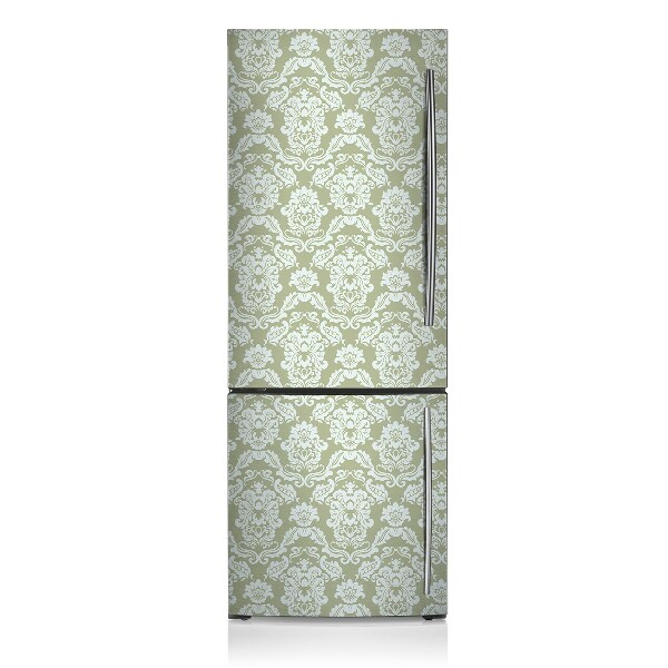 Sticker frigo magnetique Ornement vert