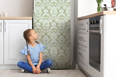 Sticker frigo magnetique Ornement vert