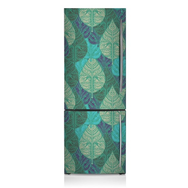 Sticker frigo magnetique Motifs verts
