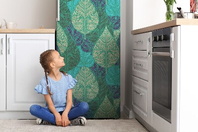 Sticker frigo magnetique Motifs verts