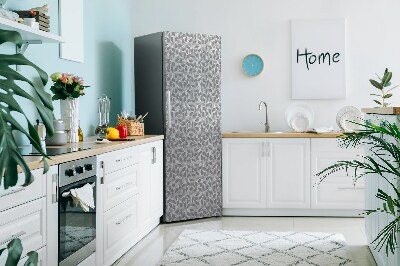 Sticker frigo magnetique Feuilles grises