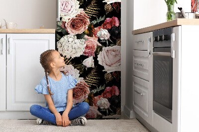 Deco frigo magnetique Fleurs baroques