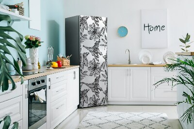 Decoration frigo magnetique Fleurs de lys