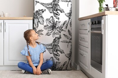 Decoration frigo magnetique Fleurs de lys