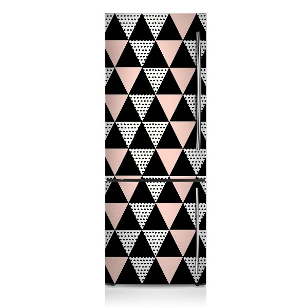 Sticker frigo magnetique Triangles géométriques
