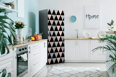 Sticker frigo magnetique Triangles géométriques