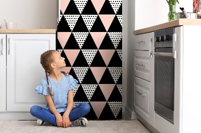 Sticker frigo magnetique Triangles géométriques