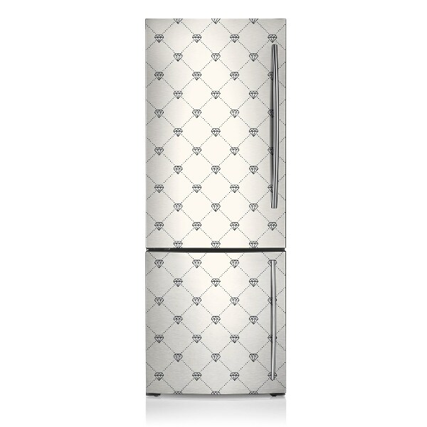 Sticker frigo magnetique Motif en diamants