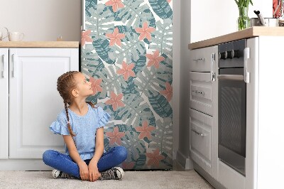 Sticker frigo magnetique Murale tropicale