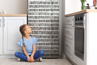 Sticker frigo magnetique Cordons de liaison abstraites