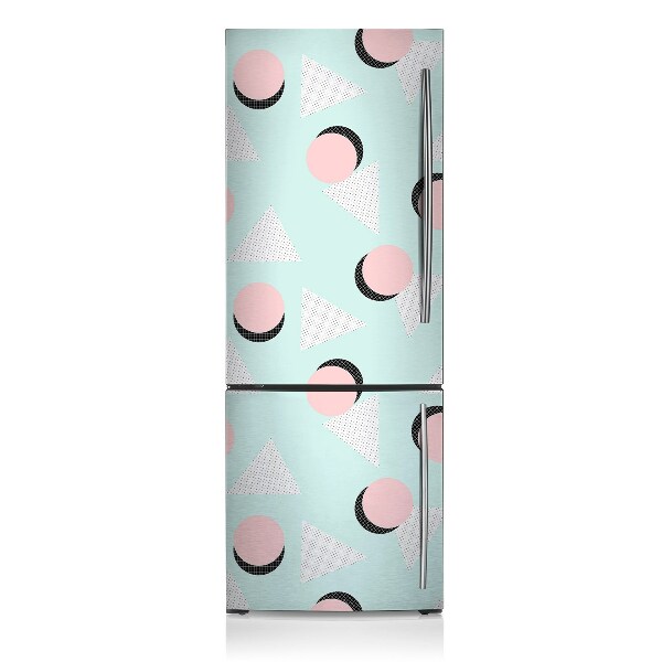 Decoration frigo magnetique Roues et triangles