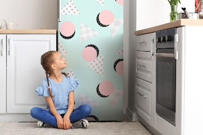 Decoration frigo magnetique Roues et triangles
