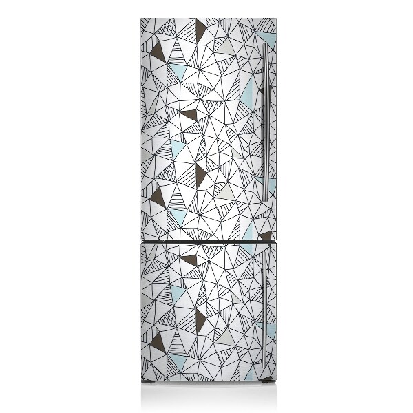 Decoration frigo magnetique Schéma géométrique