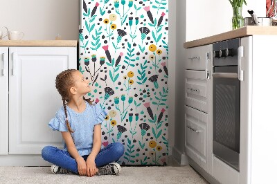 Decoration frigo magnetique Fleur scandinave
